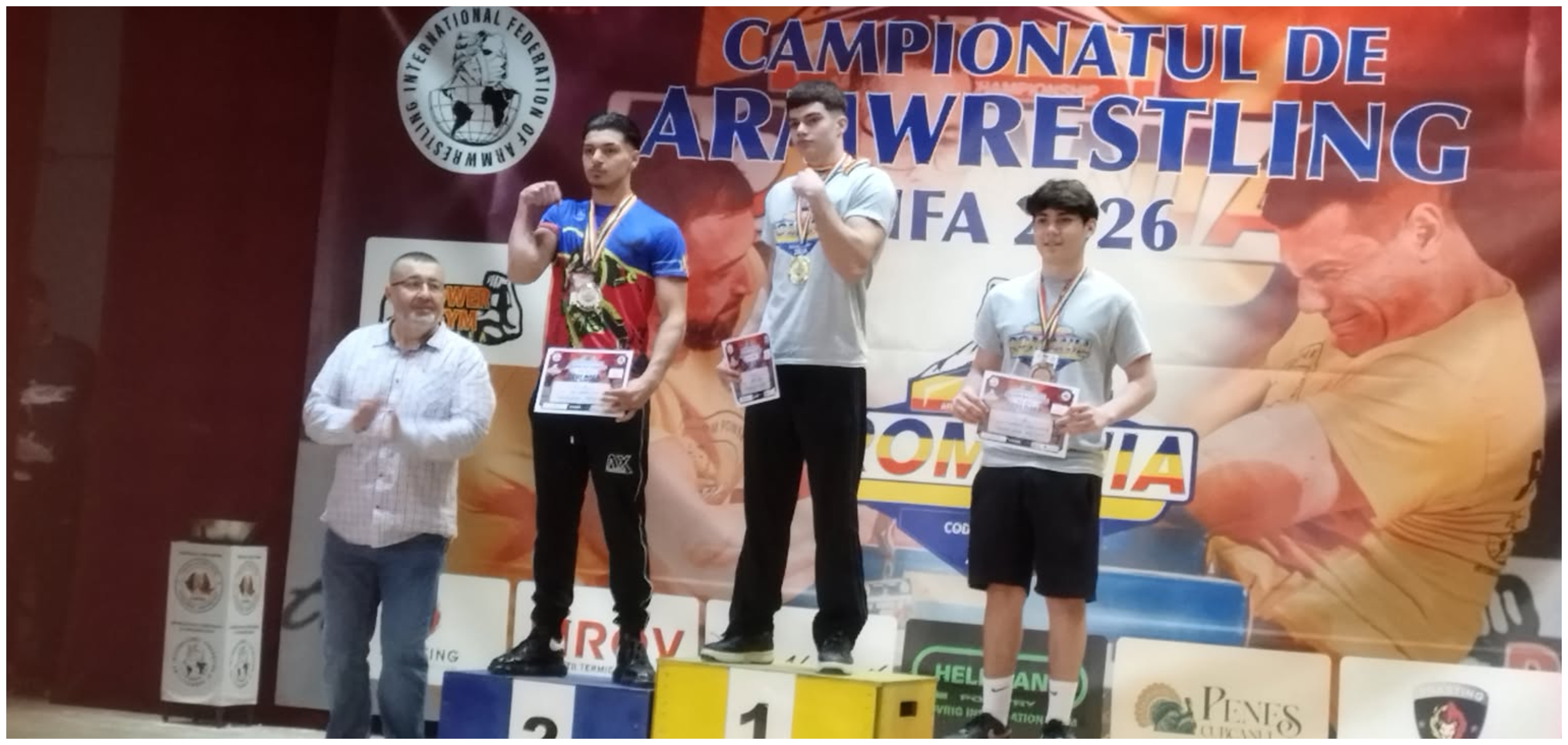 Performanță remarcabilă pentru un tânăr clujean! Va reprezenta Clujul la nivel european, după ce a cucerit titlul de campion național la armwrestling