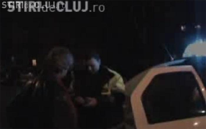 Un clujean beat a scapat ca prin minune dintr-un accident de circulatie - VIDEO
