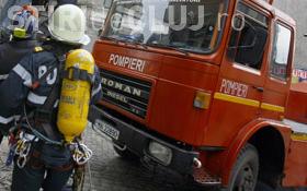 Explozie in Cluj! O macara a atins firele de inalta tensiune in cartierul Marasti si a provocat un scurt circuit