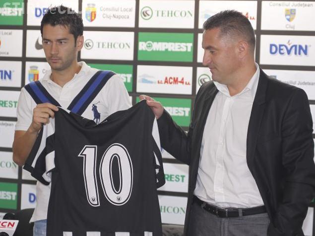 Alexandru Pacurar, prezentat oficial de U Cluj: Am fost chemat si la Universitatea Craiova, dar am ales Clujul