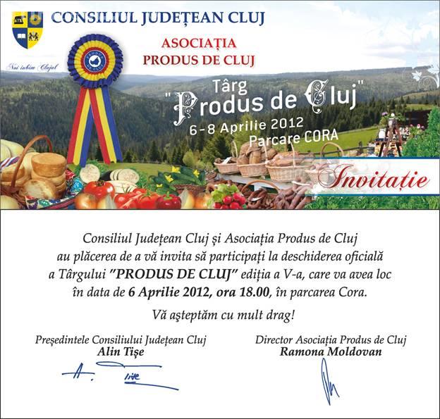 Targul "Produs de Cluj" se deschide azi la Cluj-Napoca