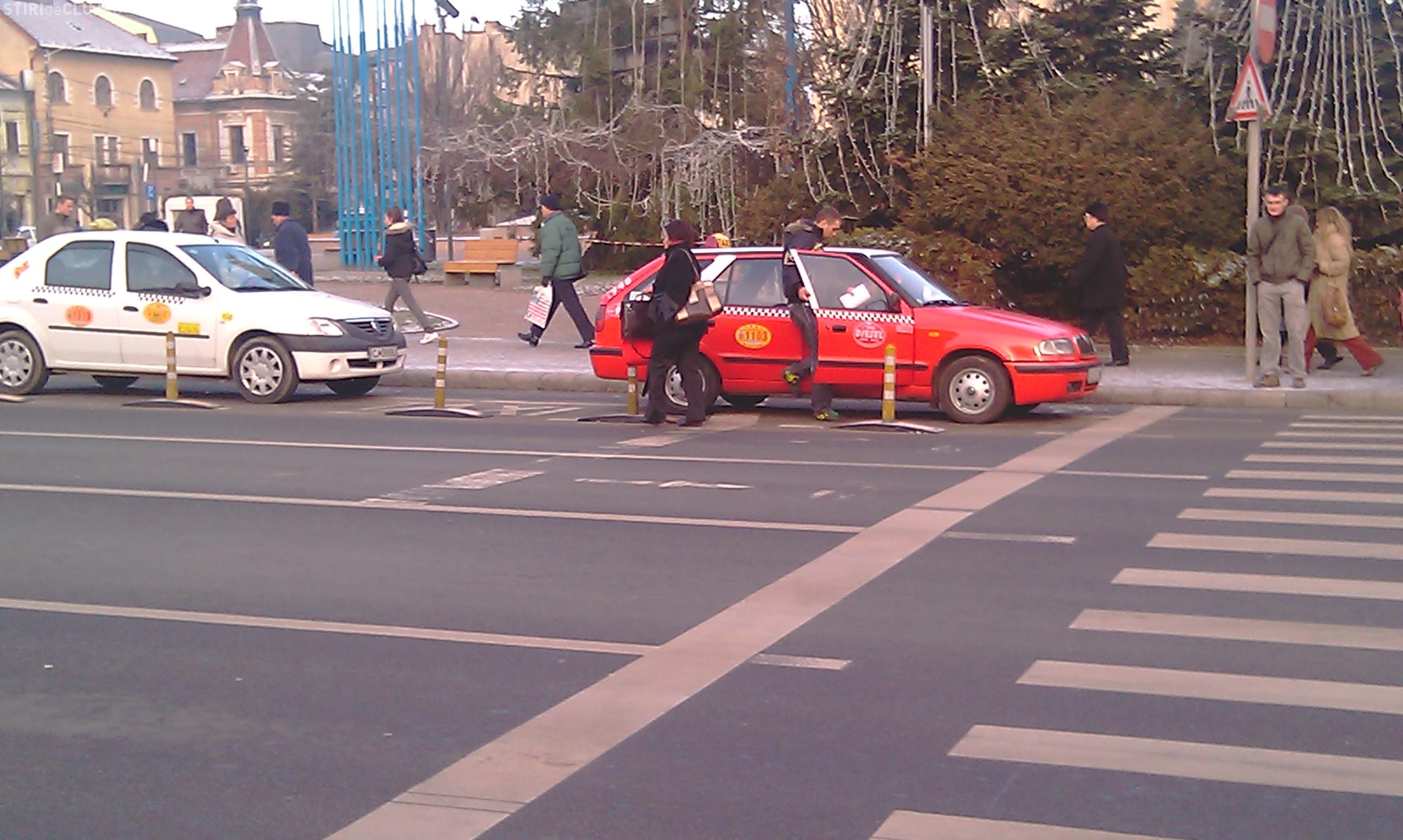 45 de taximetristi din Cluj-Napoca au fost amendati pentru stationarea in afara standurilor