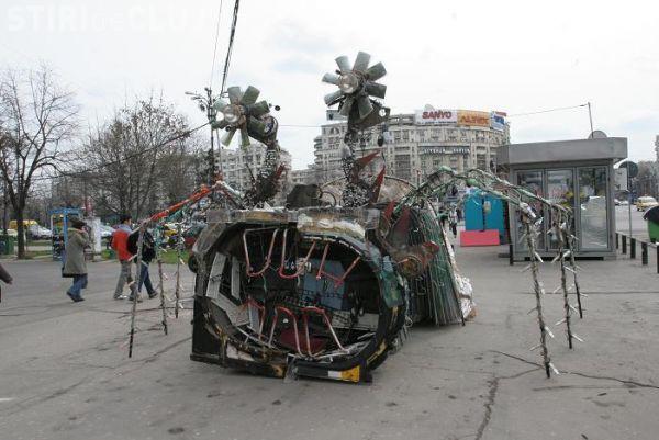 Festivalul de mediu si film ecologic "Planeta Report" incepe astazi cu o expozitie de opere de arta realizate din deseuri