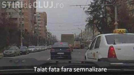 Taximetristii conduc ca in Vestul Salbatic pe strazile din Cluj-Napoca. Imaginile sunt graitoare - VIDEO