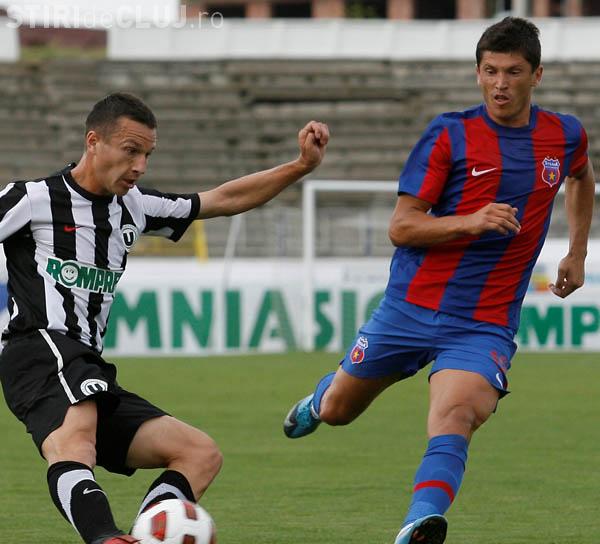 U Cluj a pierdut cu 2-1 meciul cu Steaua lui Piturca. Ex-dinamovistii Niculescu si Bostina nu au putut face diferenta. Rezumatul VIDEO al meciului