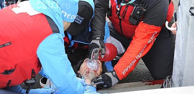 Un sportiv din Georgia a murit la Jocurile Olimpice de la Vancouver in timpul antrenamentelor - VIDEO - Imagini Socante
