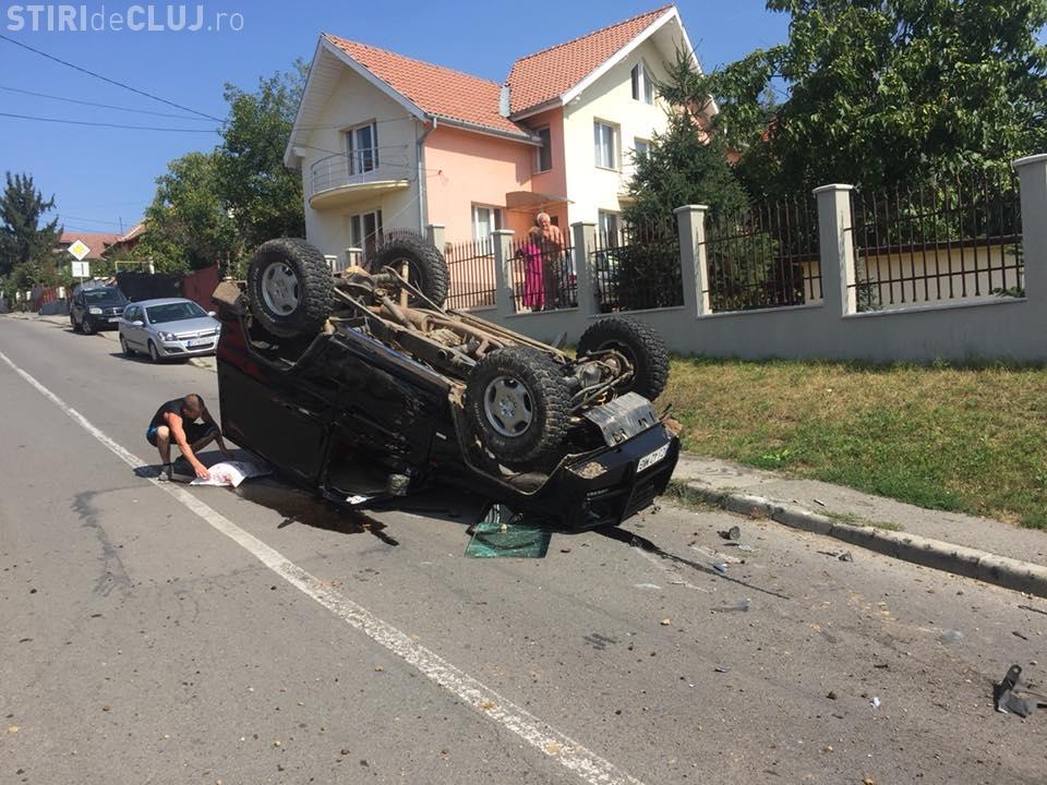 Buturuga Mica Rastoarna Carul Mare Accident în Cluj! Buturuga mic?, r?stoarn? carul mare - FOTO - ?tiri de