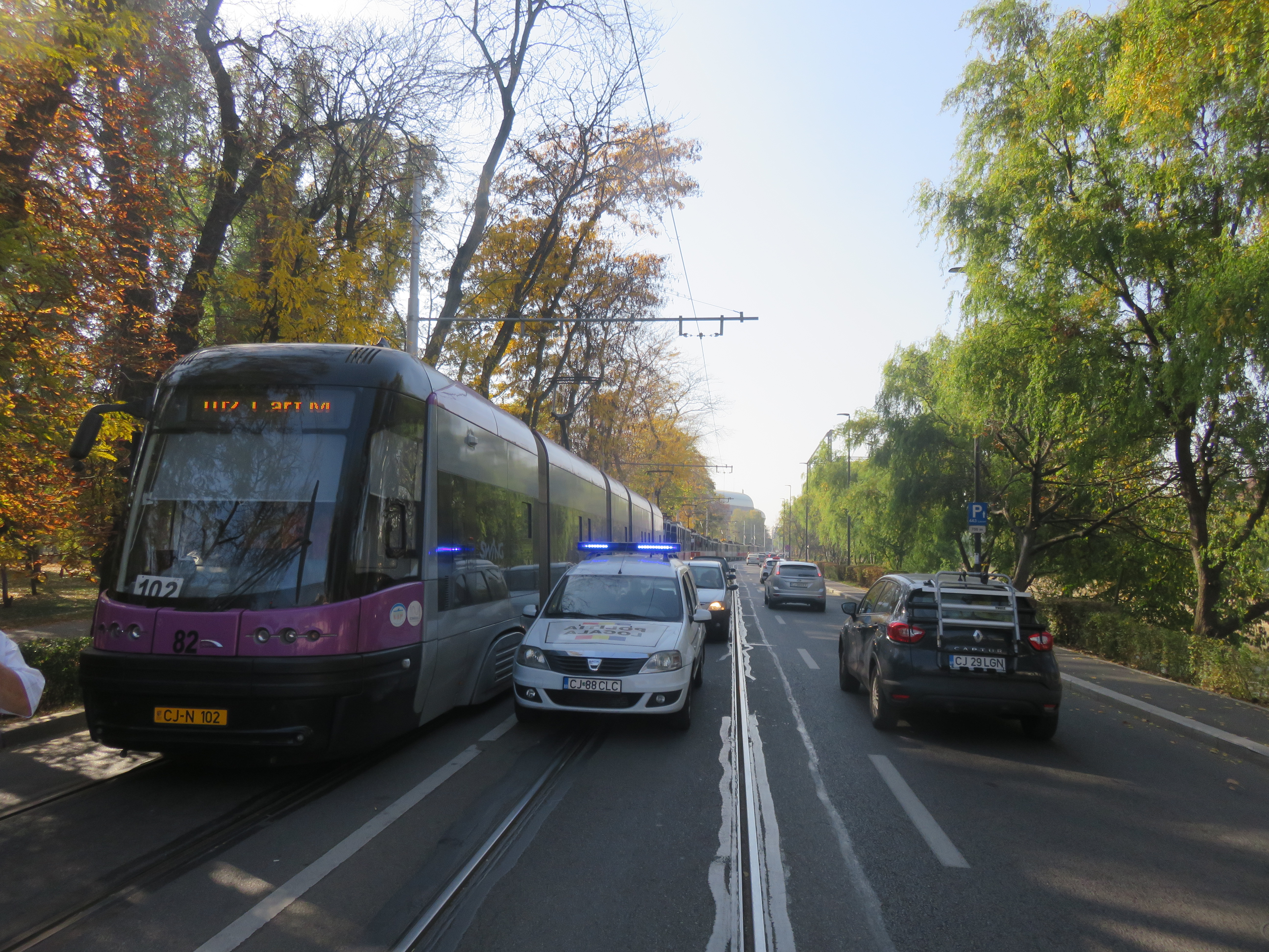 O Mașină Defectă A Blocat Tramvaiele In Cluj Napoca Timp De 58 De