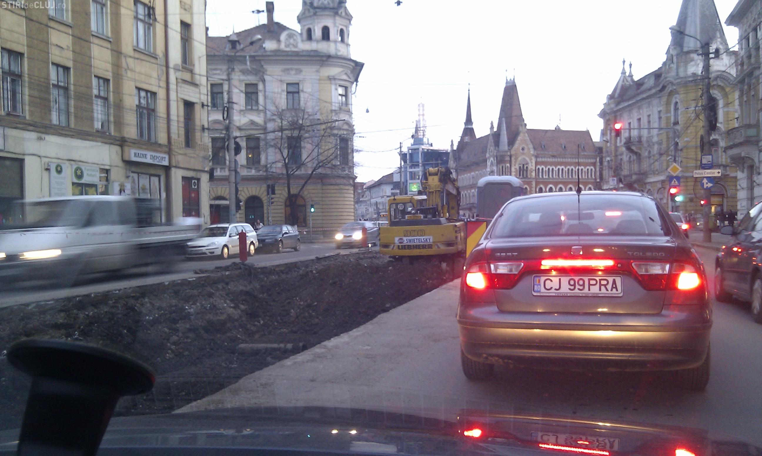 Traseul Piata Garii intersectia strada Horea cu Baritiu, parcurs in