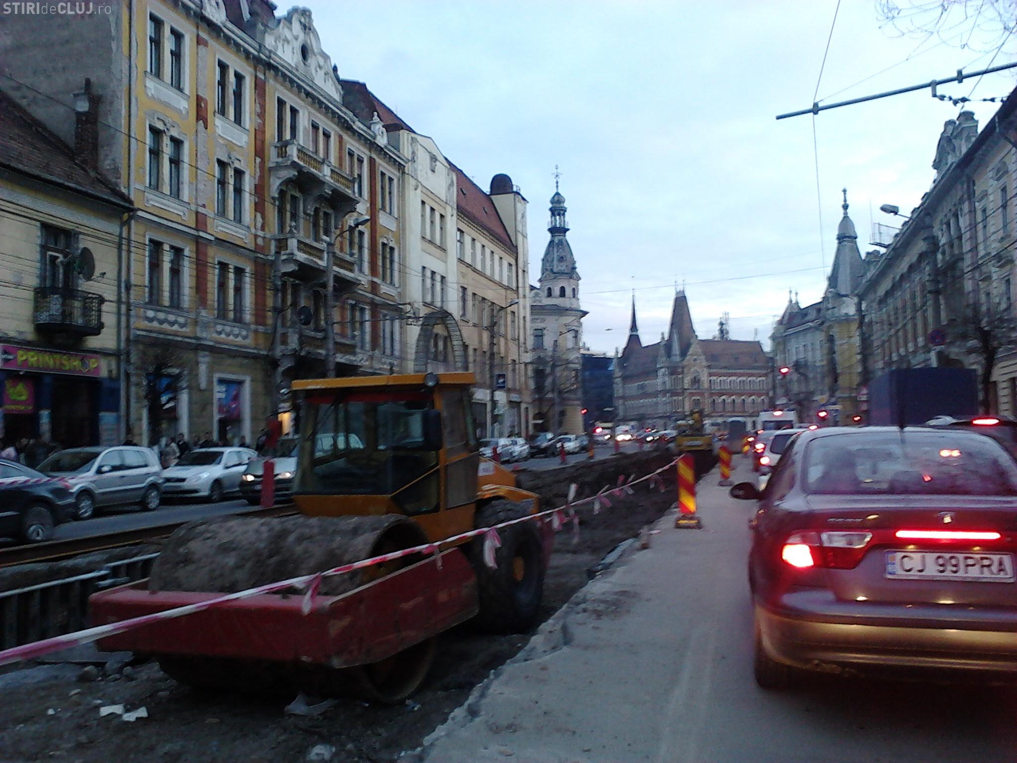 Traseul Piata Garii intersectia strada Horea cu Baritiu, parcurs in