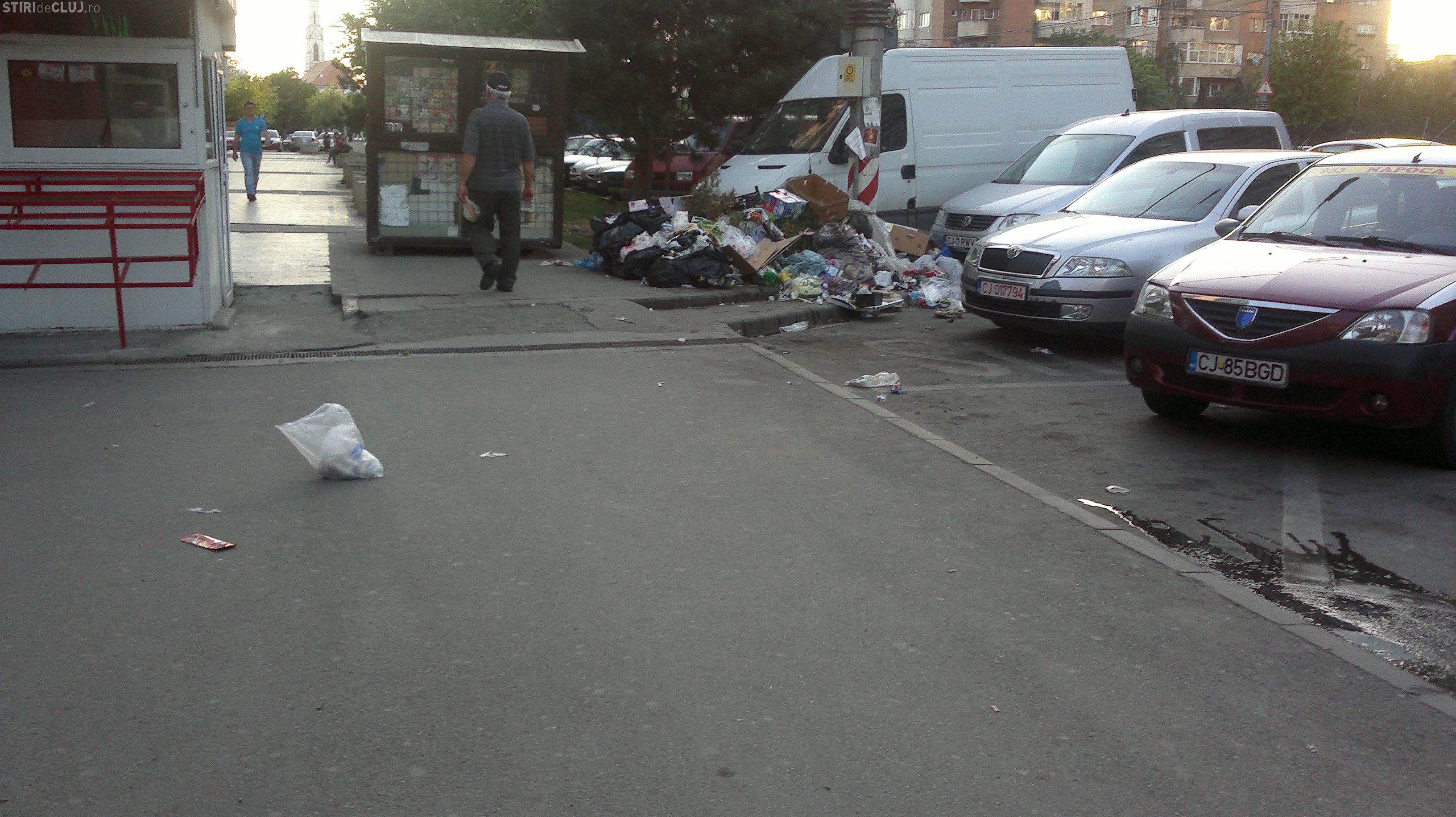 Mormane de gunoi in Piata Marasti FOTO STIREA CITITORULUI Ştiri de Cluj