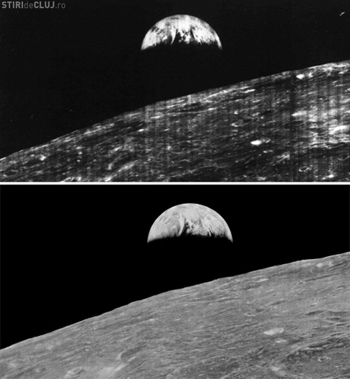 Aceasta este prima poză cu Pământul văzut de pe Lună. A fost făcută