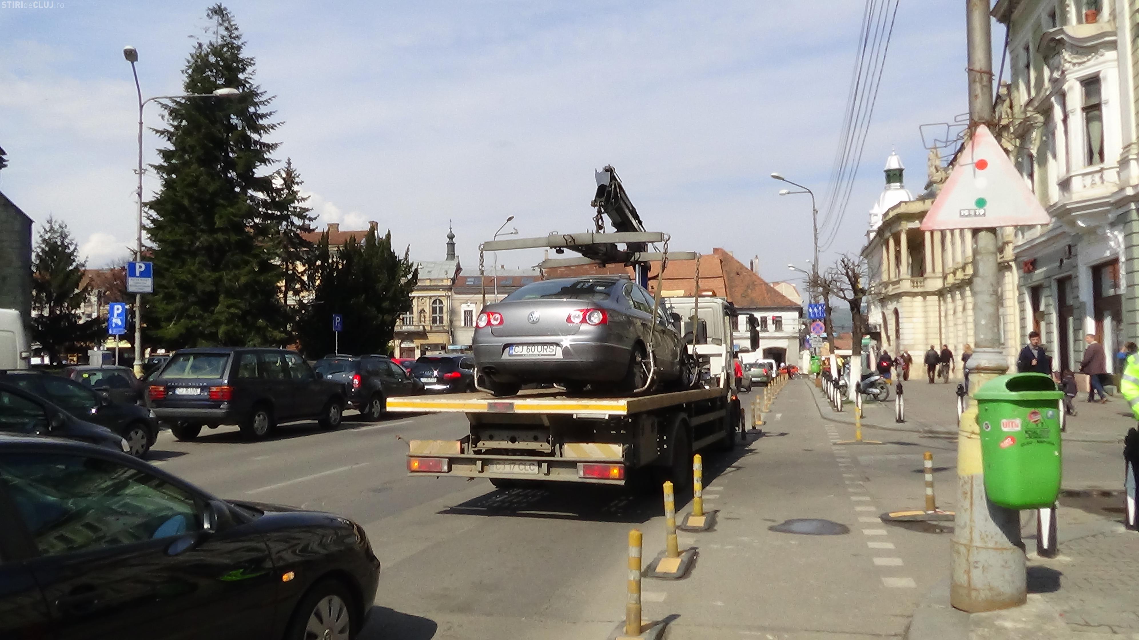 Lau ”pescuit” din ușă de la Vodafone Piața Unirii. Cine la raportat