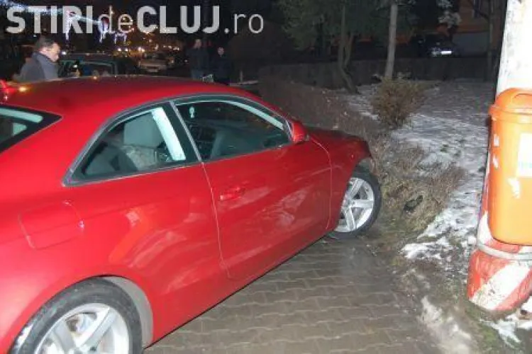 Accident provocat de un sofer beat mort langa Teatrul National din Cluj, urmat de un scandal la sectia de politie-VEZI VIDEO