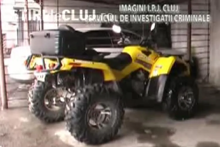 Trei hoti de ATV - uri din Maramures, prinsi in flagrant de politisti in Gherla - VIDEO 