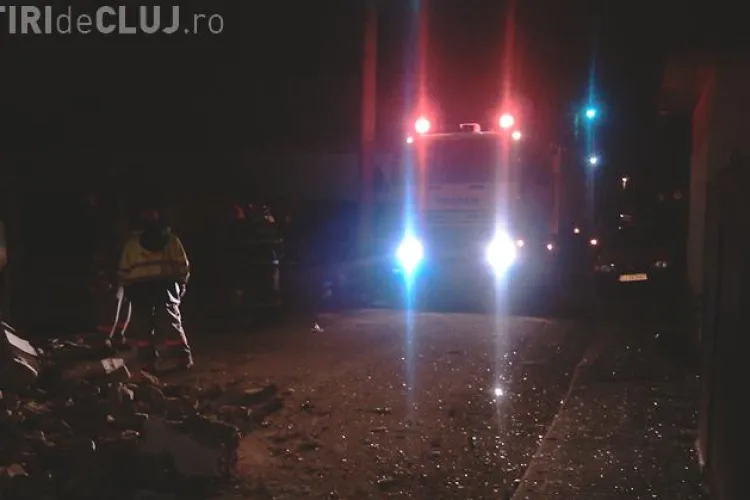 Explozie in Cluj - Napoca! O casa a explodat pe strada Caransebes din cartierul Someseni- VIDEO si  Galerie FOTO