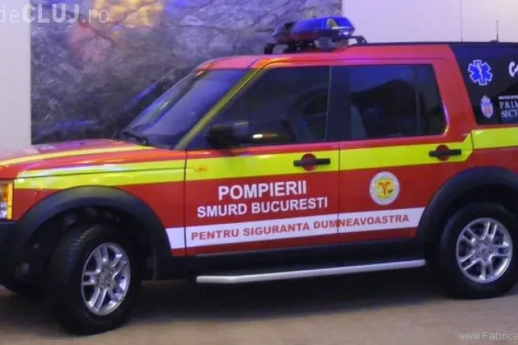 O autospeciala SMURD a fost lovita in plin de un tramvai