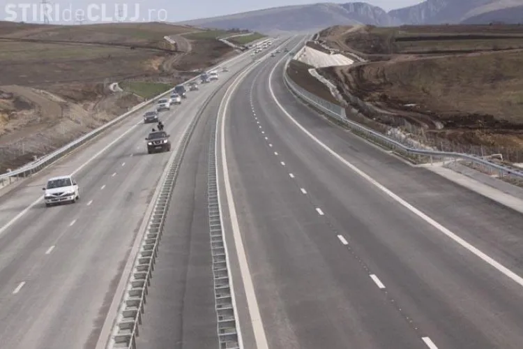 Cu aproape 200 la ora pe autostrada Transilvania, intre Turda si Gilau