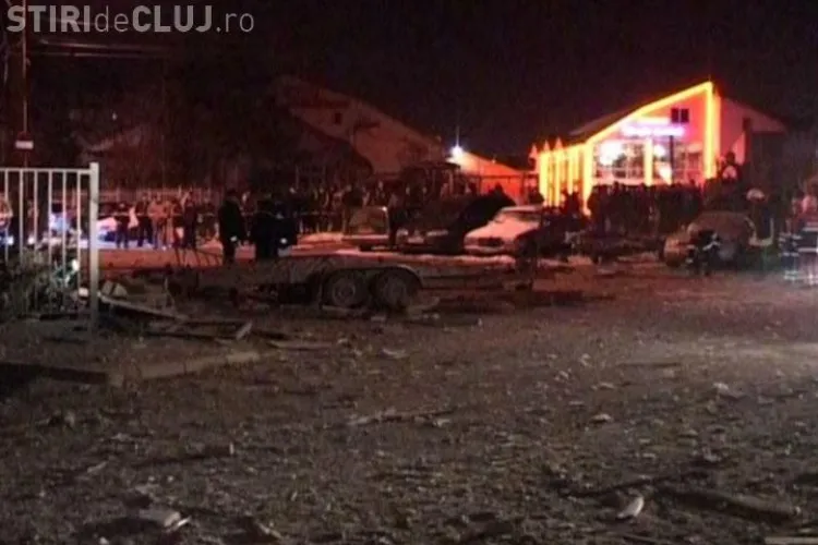 Explozie in Cluj! Casa care a explodat e complet distrusa, alte 16 sunt avariate, iar  trei persoane au fost ranite usor - VIDEO