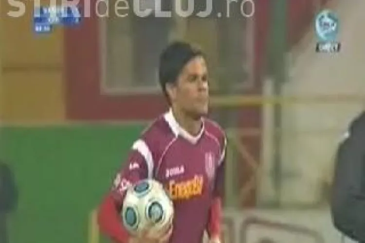 Gol Bastos! Jucatorul a inscris cu capul in finalul meciului FC Vaslui - CFR Cluj / VIDEO