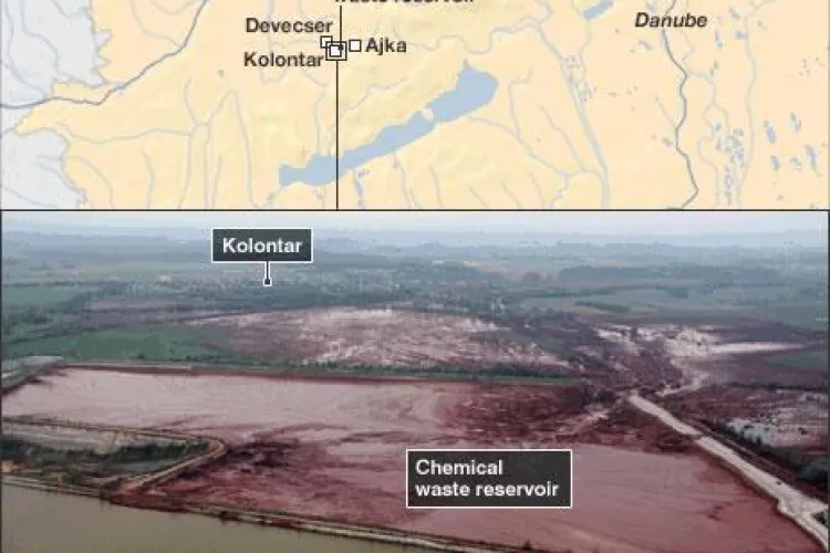 Dezastru ecologic in Ungaria! Reziduurile toxice ar putea ajunge in Romania - VIDEO