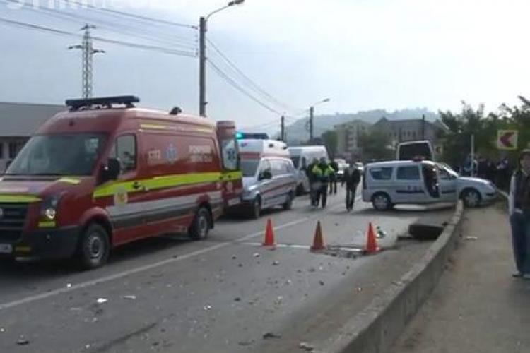 Accident de circulatie grav la granita judetelor Cluj si Bistrita-Nasaud!  VIDEO