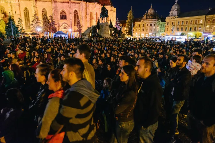 Clujul nu a dormit azi noapte! Imagini din centrul orașului de la evenimentele Clujul nu Doarme