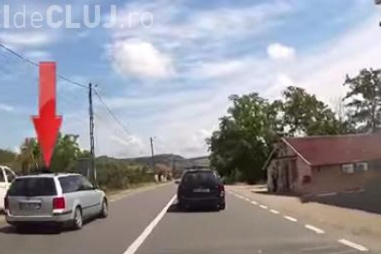 Ce depășiri fac unii șoferi clujeni: Iubitori de linie continuă VIDEO