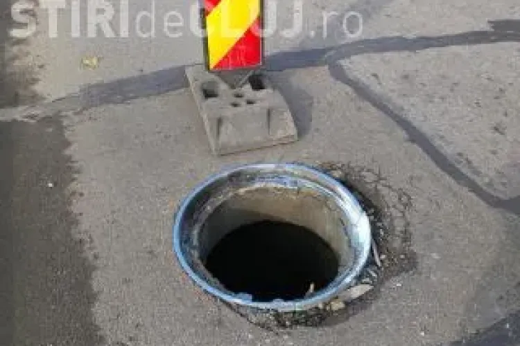 Clujeni prinși la furat de capace de canal, în toiul nopții