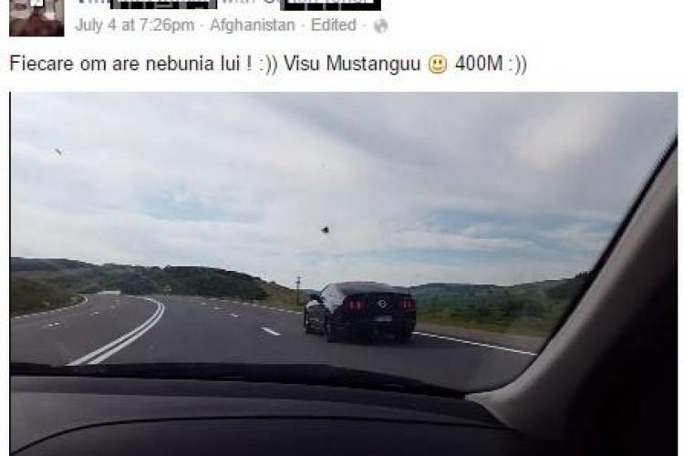 Pentru fanii BMW din Cluj! Se laudă pe Facebook că a depășit un Mustang - VIDEO