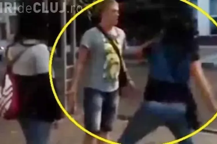 A JIGNIT o femeie , iar aceasta l-a culcat la pământ cu un singur pumn - VIDEO