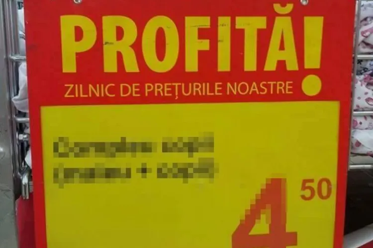 La Auchan se vând și COPII! - Anunțul care face furori - FOTO