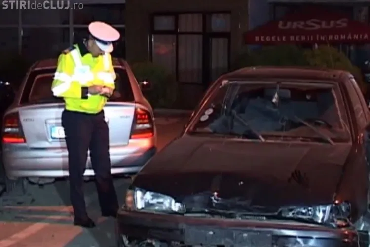 Accident cu 6 mașini pe strada Clujului! Un polițist a fost lovit cu pumnul, iar șoferul și-a bătut mama - VIDEO 