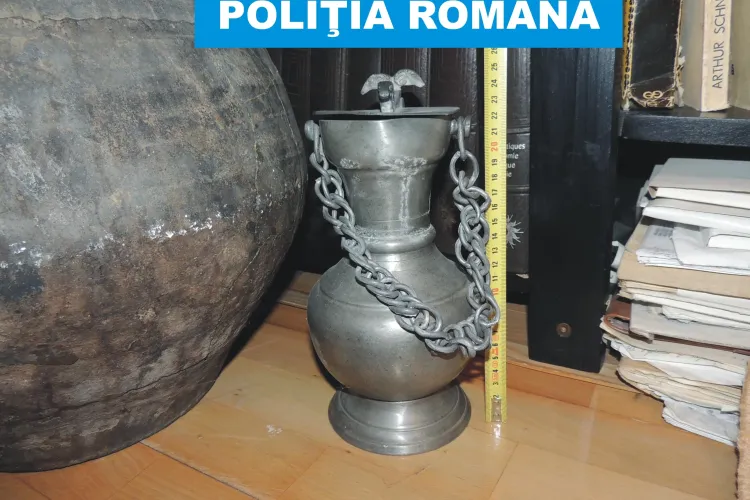 Trafic cu bunuri arheologice la Muzeele de istorie din Cluj și Bistrița. Polițiștii au confiscat sute de artefacte prețioase FOTO VIDEO