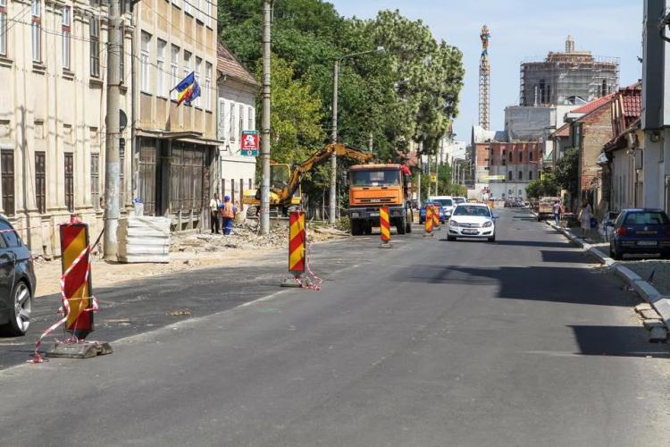 Când se termină modernizarea străzii Avram Iancu. Vezi care este stadiul lucrărilor FOTO