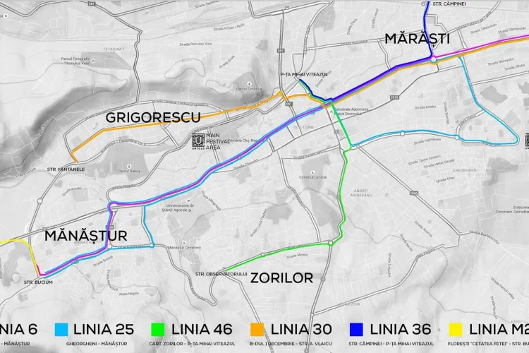 UNTOLD FESTIVAL: Detalii despre autobuze și transportul public