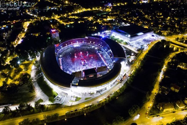 UNTOLD FESTIVAL: VEZI cele mai TARI fotografii aeriene. Cluj Arena aproape plin