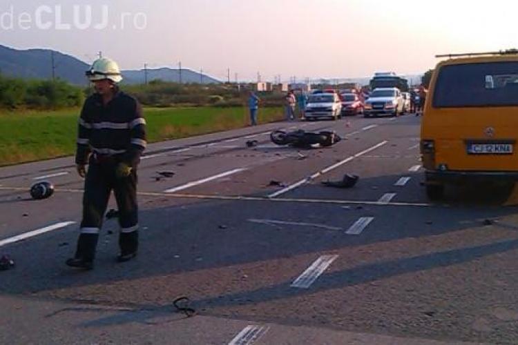 Accident grav la Cluj! Un motociclist a murit, făcut ZOB de un TIR. Era fiul unui politician - FOTO