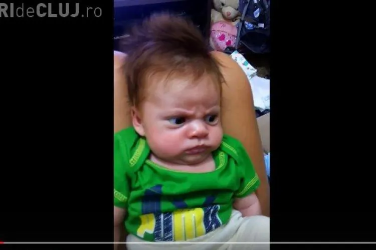 Cel mai ”serios” bebelus de pe Facebook! Clip AMUZANT - VIDEO