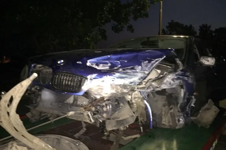 BMW -ul unui clujean facut PRAF pe Autostrada Soarelui. De ce îl dă în JUDECATA pe neamțul care l-a lovit - FOTO