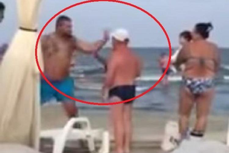 A pălmuit o femeie pe plajă în Mamaia pentru că și-a pus prosopul lângă sezlongul lui - VIDEO