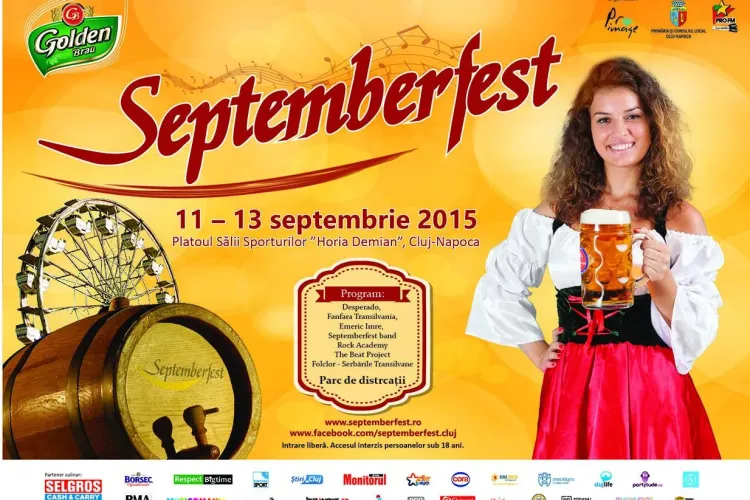 Festivalul de bere Septemberfest, începe săptămâna viitoare, la Cluj