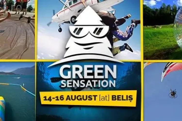 Green Sensation. Festival ”outdoor” la Belis cu skydiving și water slide