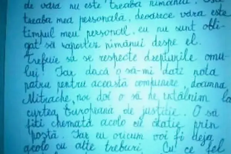 Compunerea GENIALĂ a unui elev. Profesoara le-a cerut să descrie cum și-au petrecut vacanța 