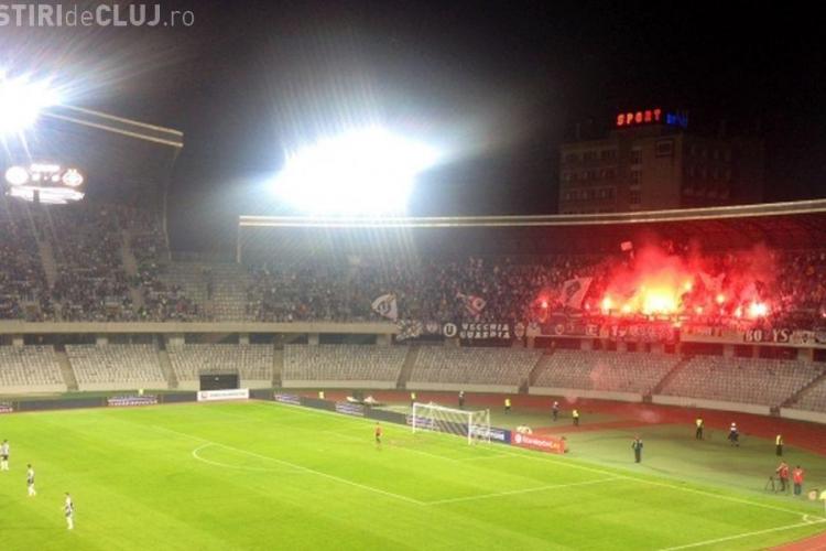 Suporterii U Cluj au UIMIT la meciul cu Steaua. Becali s-a închinat în fața lor
