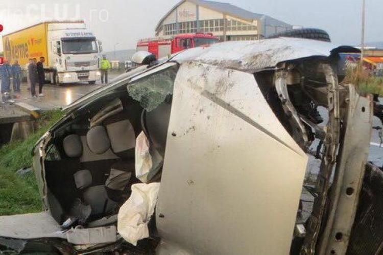 Accident GRAV la Bunești. Un bărbat și-a recuperat mașina furată, dar a făcut-o PRAF din vina altui șofer – VIDEO