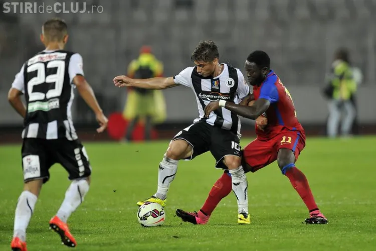 Steaua a fost salvată la Cluj de rușine. Universitatea Cluj a câștigat moral - REZUMAT VIDEO