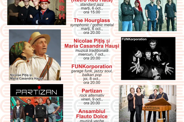 Concerte la Festivalul Internațional de Carte Transilvania. Totul se întâmplă în Piața Unirii