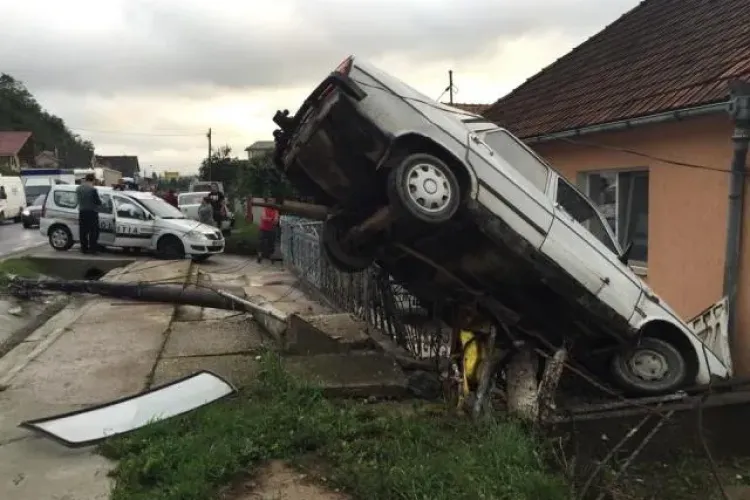 Dacă nu la Dej, atunci unde? Cum a ”zburat” un șofer cu Dacia la 130 km/h - VIDEO