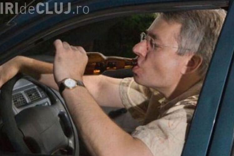 Șofer ”pericol public”, prins pe un drum din Cluj! Era beat la volan , nu avea permis și a cauzat un accident